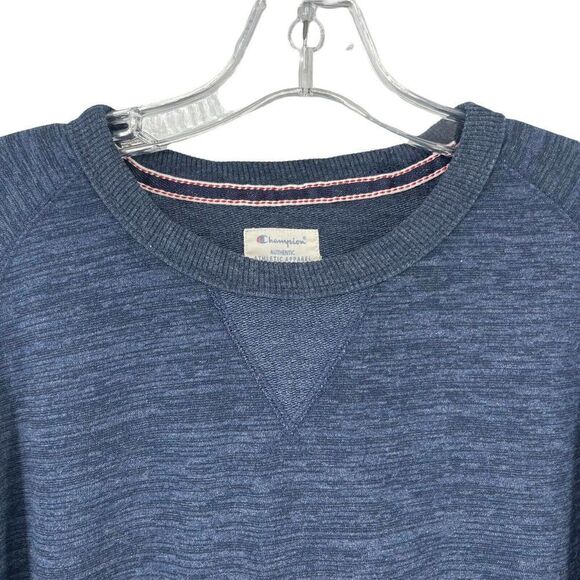 Champion Sweatshirt Blue Mens Size XL Long Sleeve Casual Top Crew Neck Authentic - Picture 4 of 6